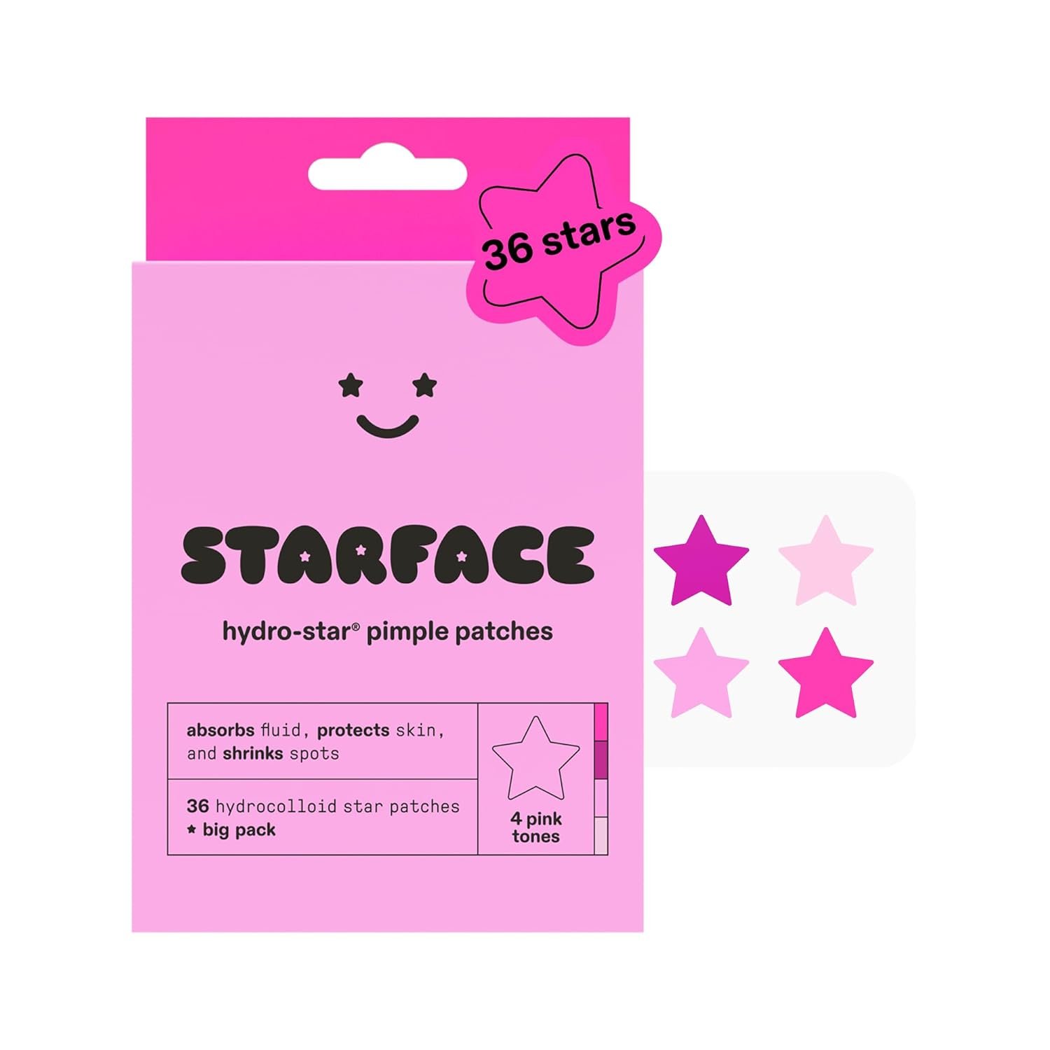 Starface pink hydrocolloid pimple patches